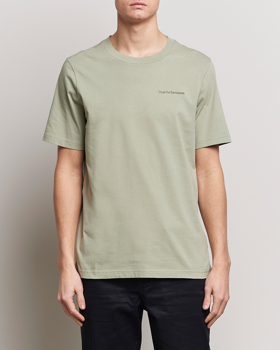 Men | T-Shirts | Peak Performance | Original Logo Crew Neck T-Shirt Limit Green
