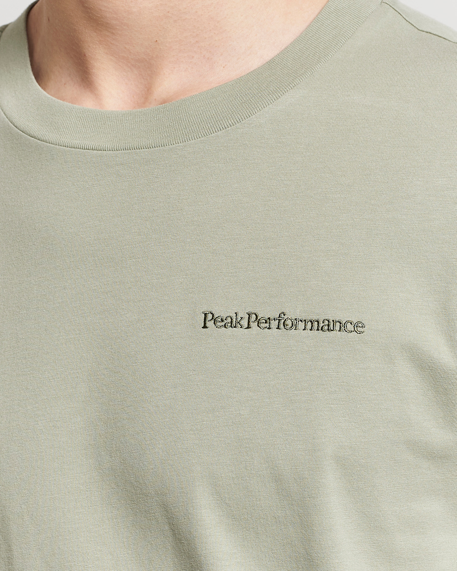 Men | T-Shirts | Peak Performance | Original Logo Crew Neck T-Shirt Limit Green
