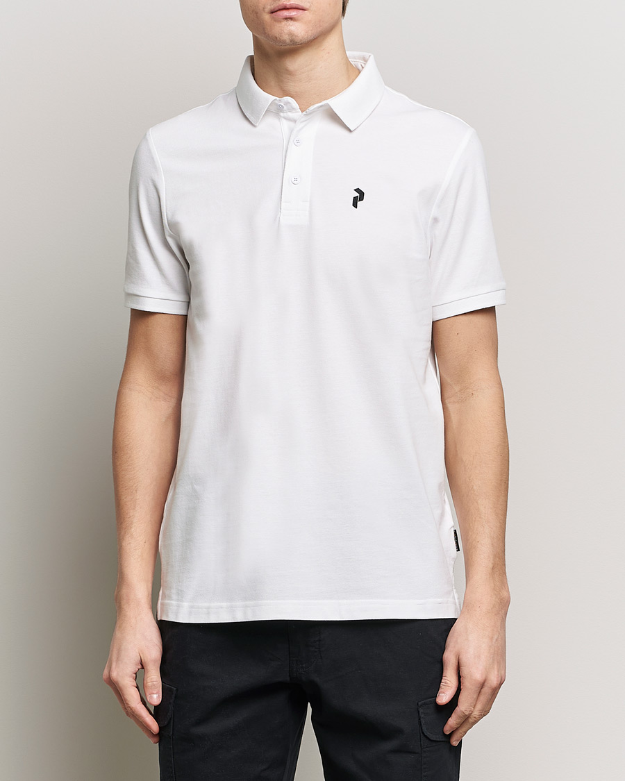 Men | Polo Shirts | Peak Performance | Classic Cotton Polo White