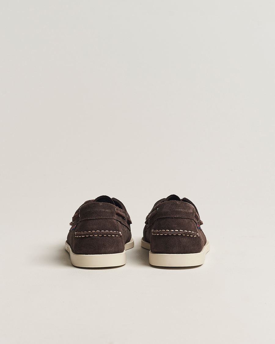 Men | Boat Shoes | Sebago | Docksides Suede Boat Shoe Moka Brown