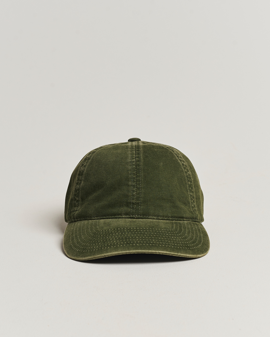 Men | Varsity Headwear Washed Cotton Baseball Cap Green | Varsity Headwear | Washed Cotton Baseball Cap Green