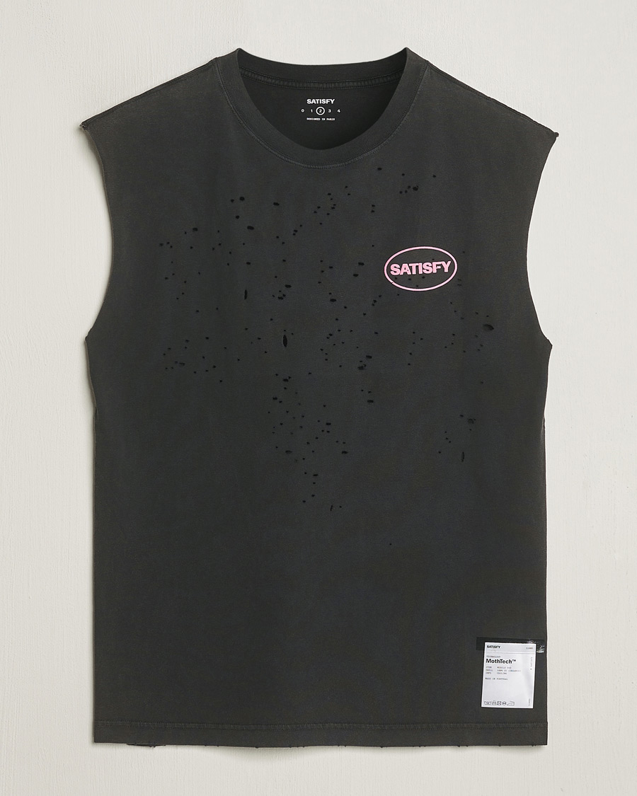 Men | T-Shirts | Satisfy | MothTech Muscle Tee Aged Black