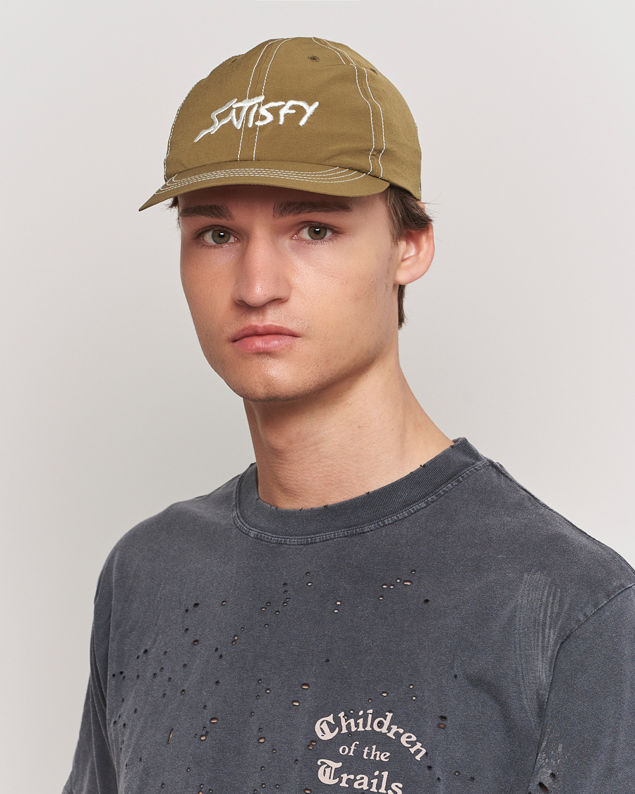 Men | Satisfy PeaceShell Running Cap Oil Green | Satisfy | PeaceShell Running Cap Oil Green
