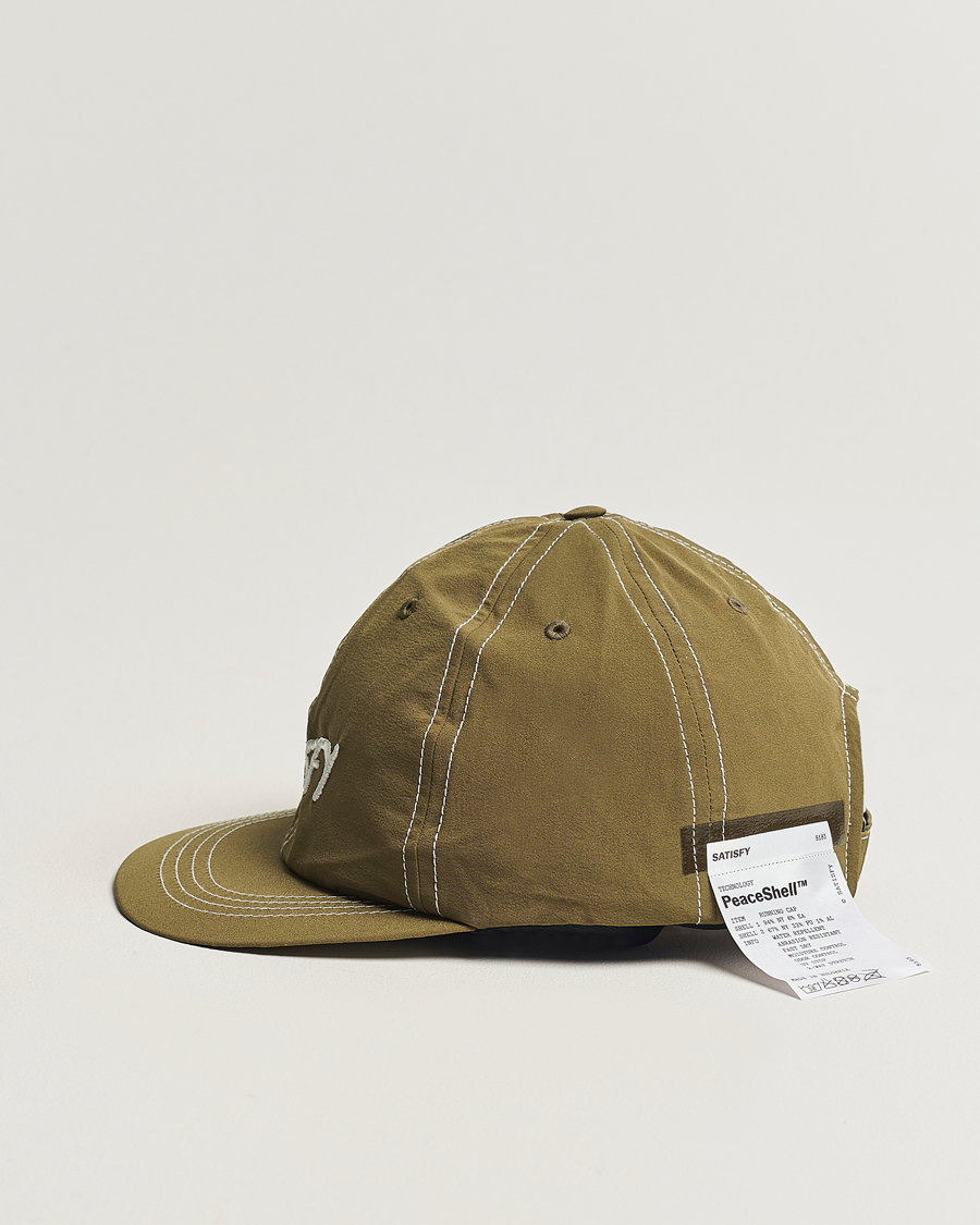 Men | Satisfy PeaceShell Running Cap Oil Green | Satisfy | PeaceShell Running Cap Oil Green