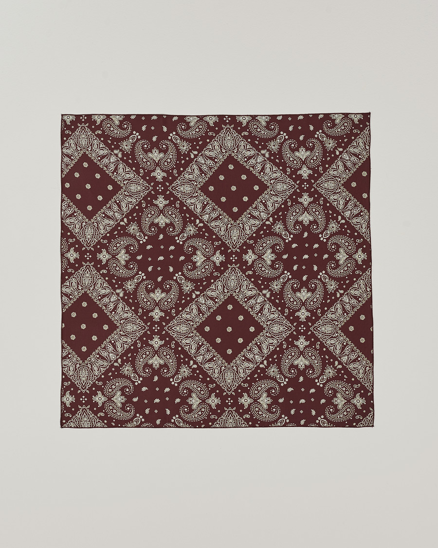 Men | Satisfy Japanese Rayon Bandana Mahogany | Satisfy | Japanese Rayon Bandana Mahogany