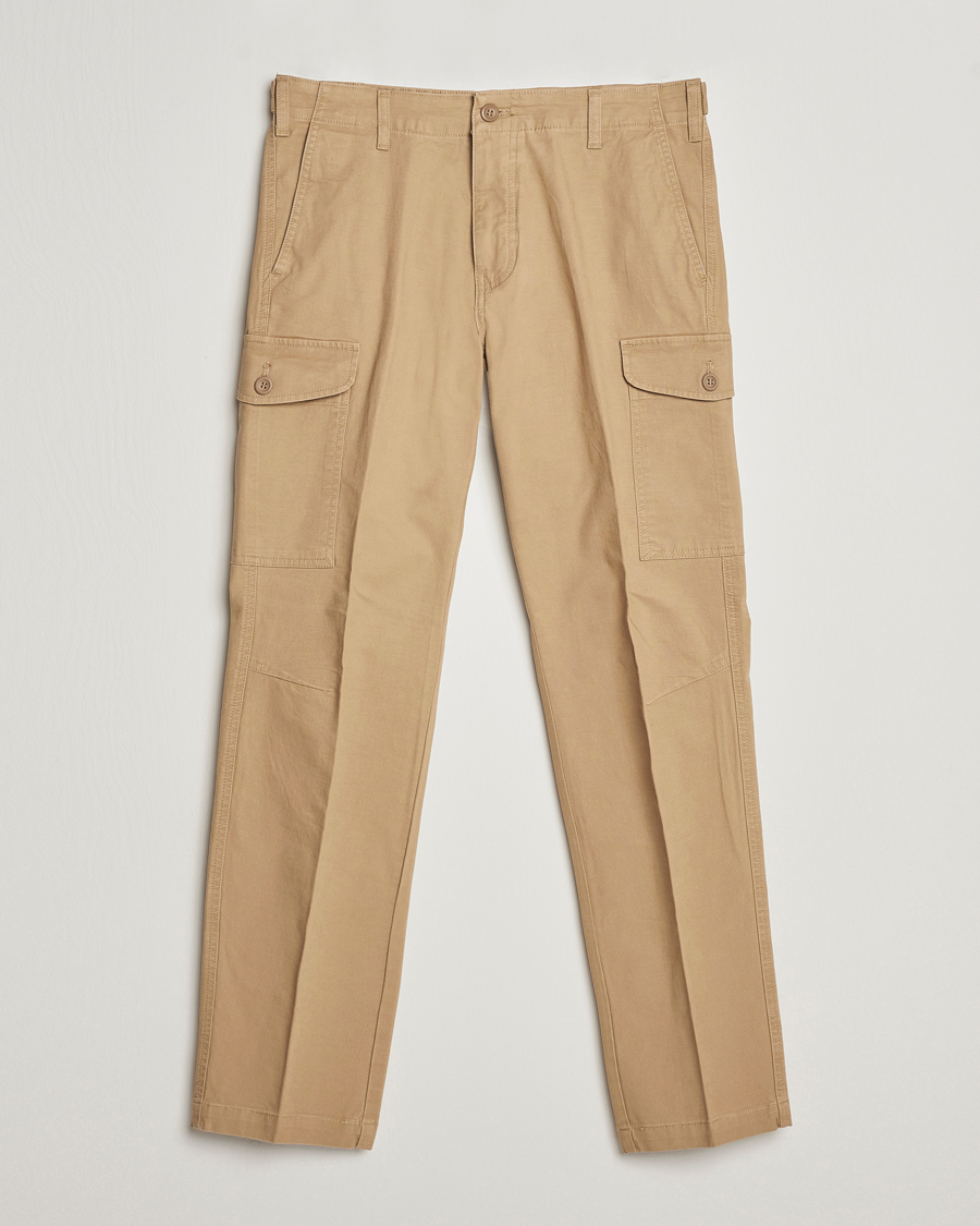 Men | Trousers | Dockers | Slim Cotton Cargo Pants Harvest Gold