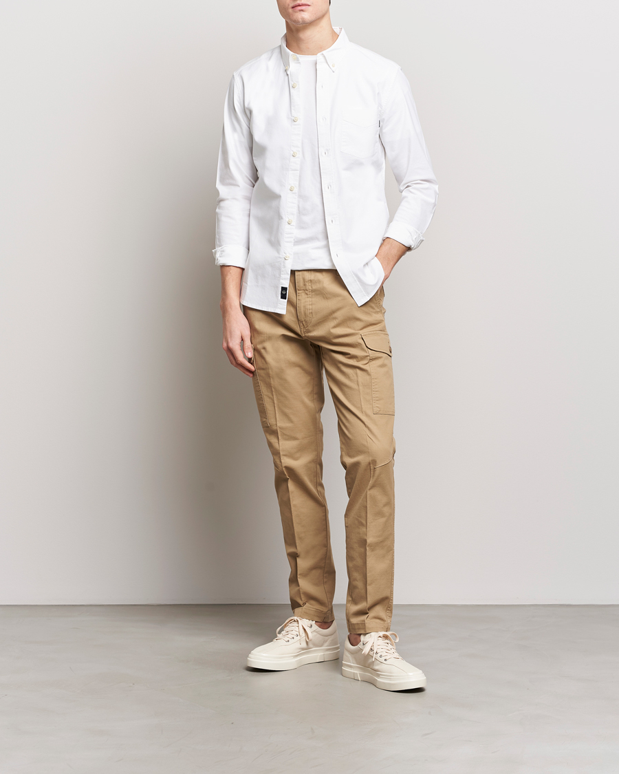 Men | Trousers | Dockers | Slim Cotton Cargo Pants Harvest Gold