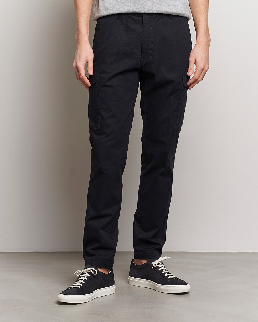 Men | Trousers | Dockers | Slim Cotton Cargo Pants Black