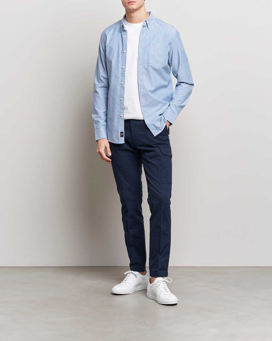 Men | Trousers | Dockers | Slim Cotton Cargo Pants Navy