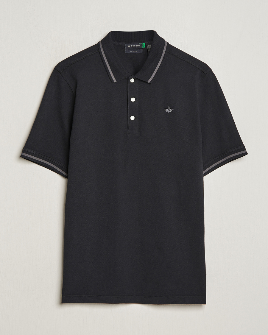 Men | Polo Shirts | Dockers | Original Cotton Polo Black