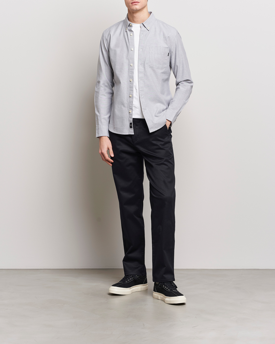 Men | Shirts | Dockers | Cotton Stretch Oxford Shirt Medium Grey Heather
