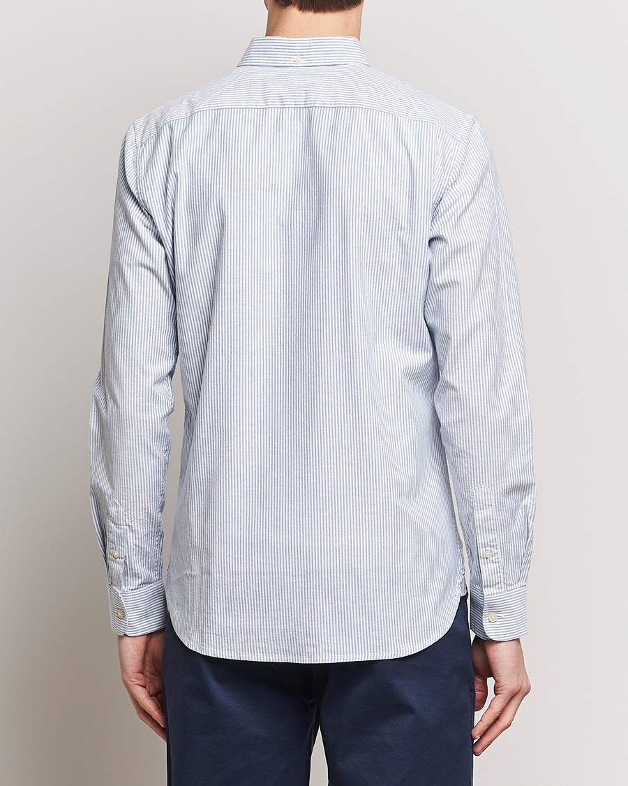Men | Shirts | Dockers | Cotton Stretch Oxford Shirt Striped Delft