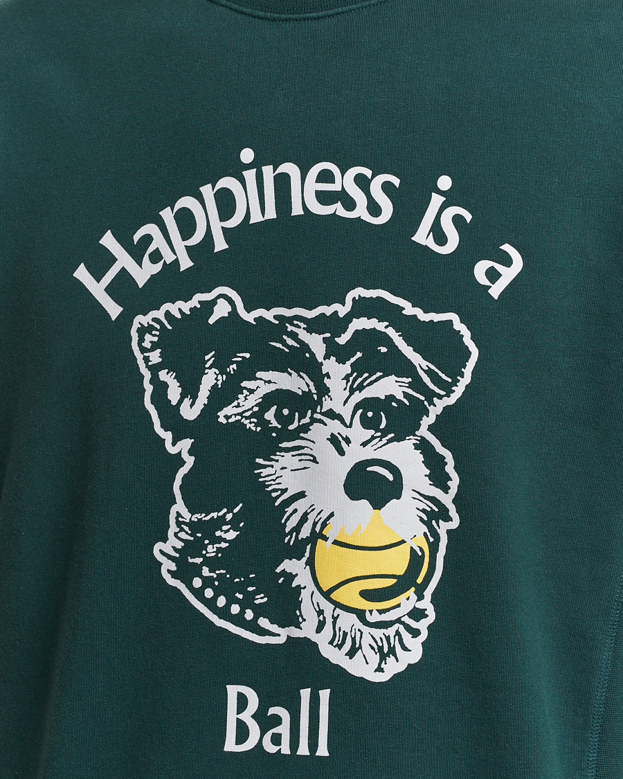 Men | Sweaters & Knitwear | Palmes | Dog Crew Neck Sweatshirt Dark Green