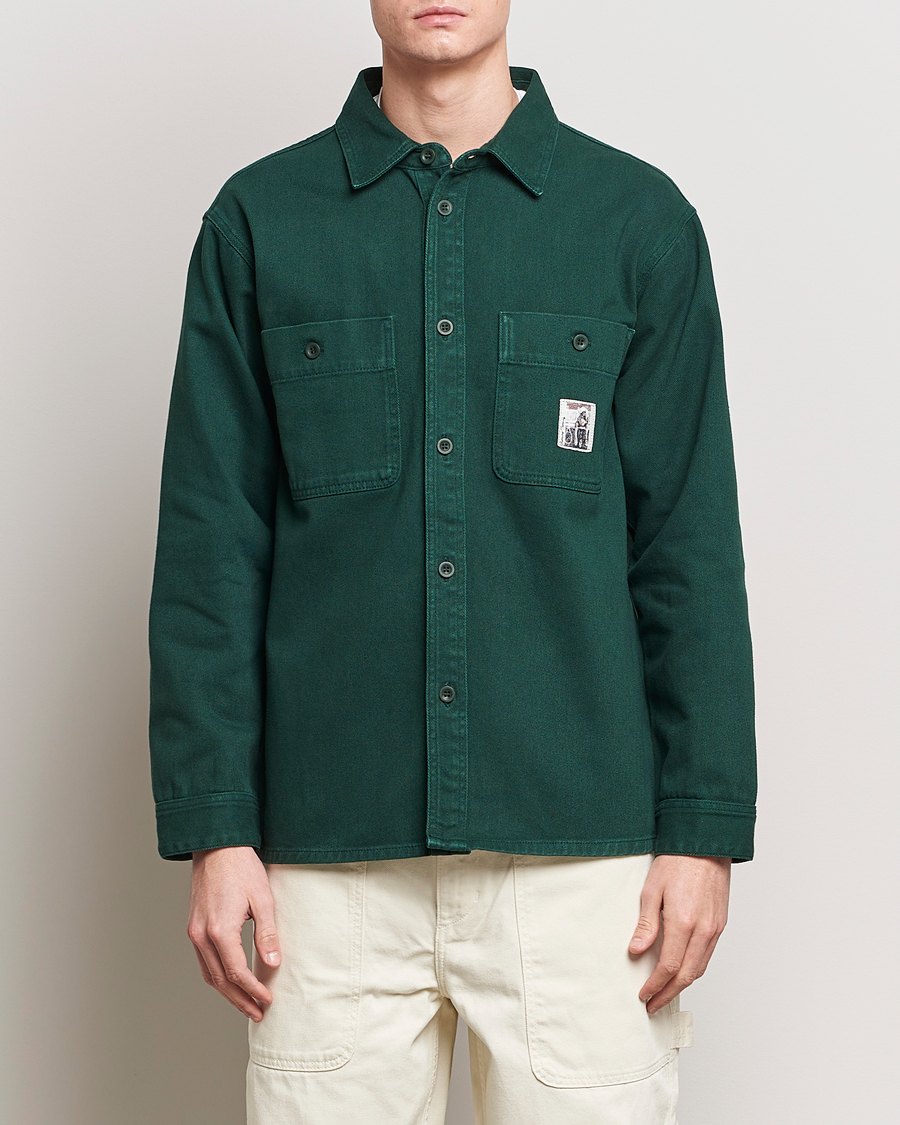 Men | Shirts | Palmes | Roland Overshirt Bottle Green