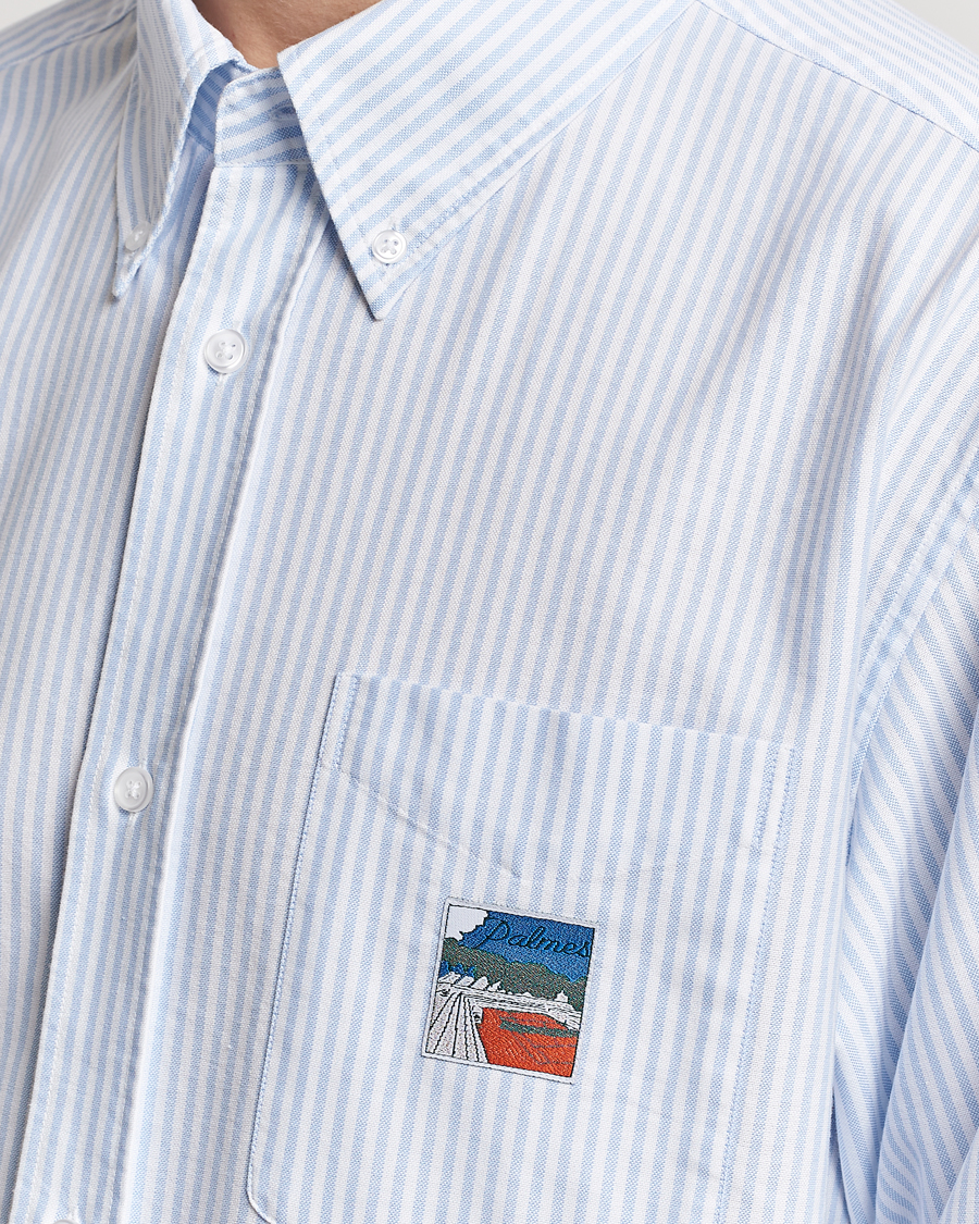 Men | Shirts | Palmes | Deuce Oxford Shirt Light Blue Stripe