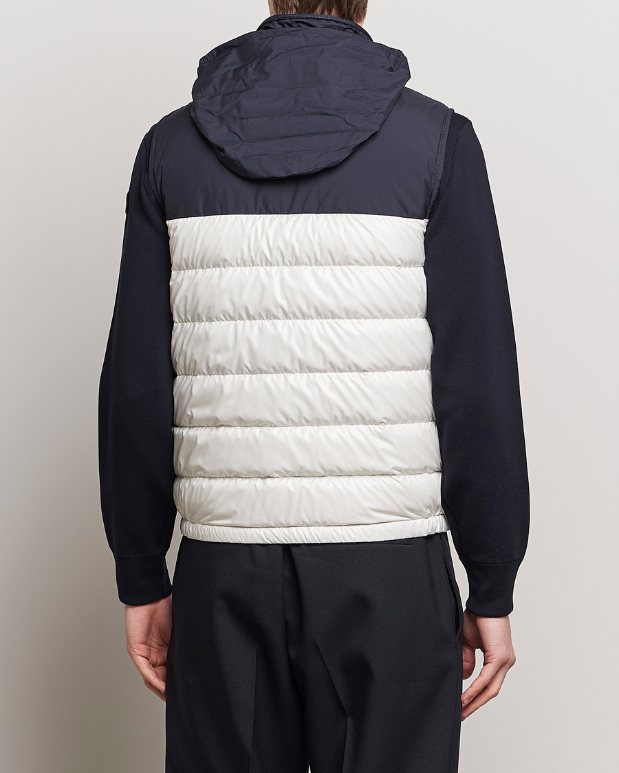 Men | Coats & Jackets | Moncler | Cerces Down Vest Off White/Navy