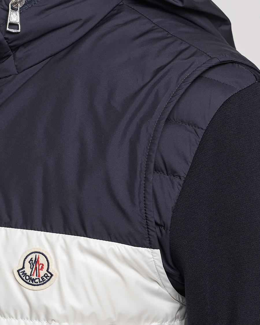 Men | Coats & Jackets | Moncler | Cerces Down Vest Off White/Navy