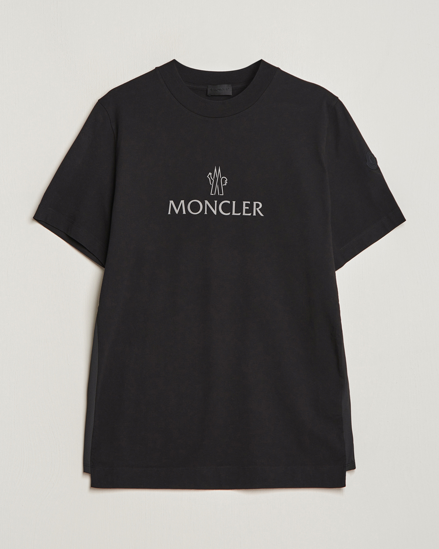 Men | T-Shirts | Moncler | Reflective Logo T-Shirt Black