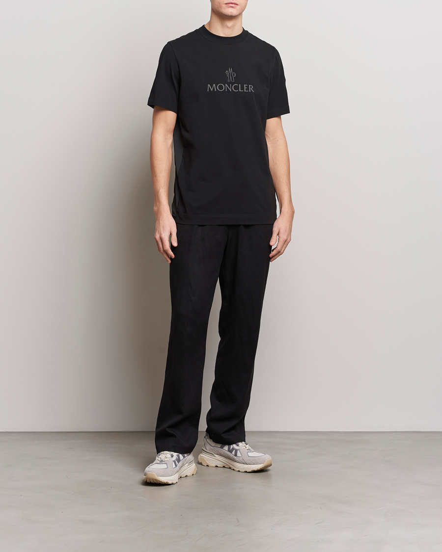 Men | T-Shirts | Moncler | Reflective Logo T-Shirt Black