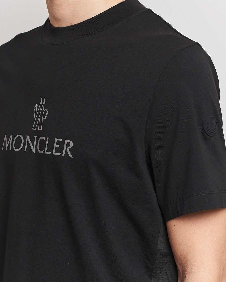 Men | T-Shirts | Moncler | Reflective Logo T-Shirt Black