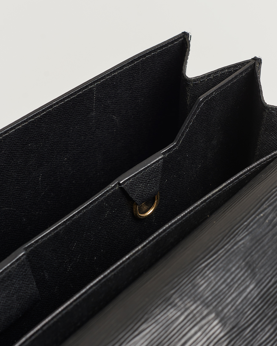 Men | Louis Vuitton Pre-Owned Serviette Ambassadeur Epi Leather Breifcase Black | Louis Vuitton Pre-Owned | Serviette Ambassadeur Epi Leather Breifcase Black