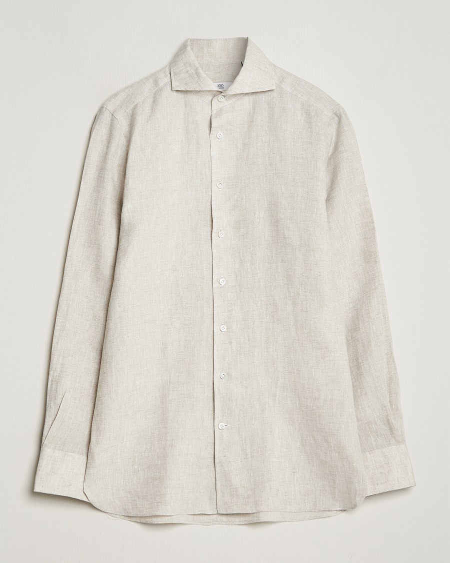 Men | Shirts | 100Hands | Linen Shirt Oatmeal