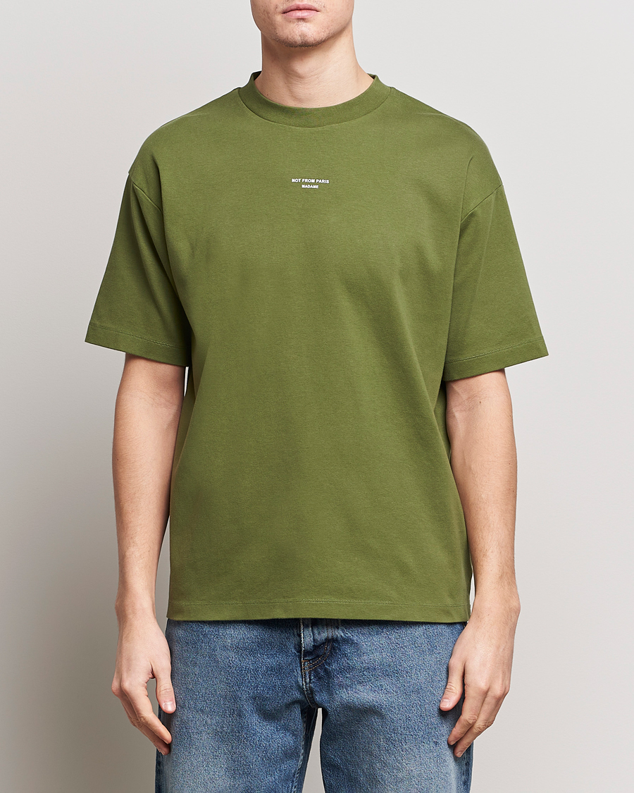 Men | T-Shirts | Drôle de Monsieur | Classic NFPM T-Shirt Khaki