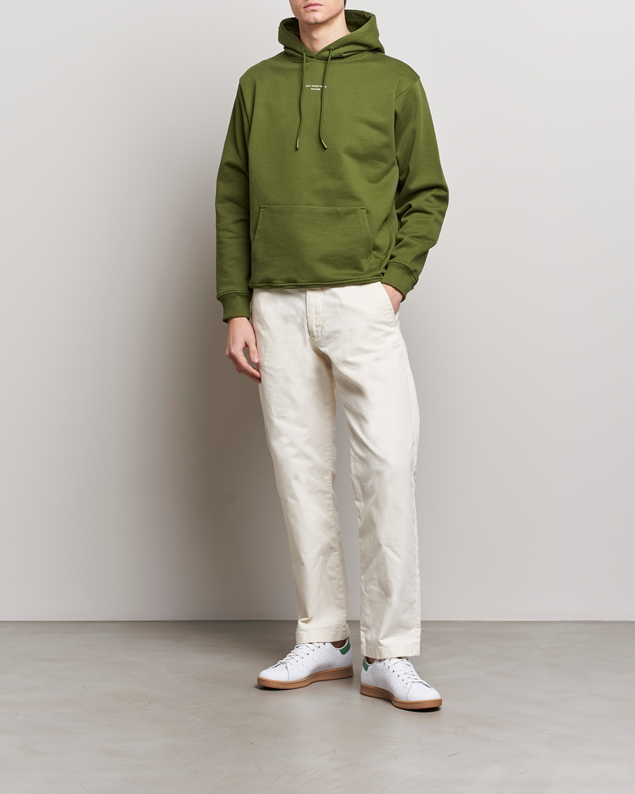 Men | Sweaters & Knitwear | Drôle de Monsieur | Classic NFPM Hoodie Khaki