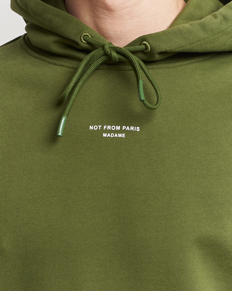 Men | Sweaters & Knitwear | Drôle de Monsieur | Classic NFPM Hoodie Khaki