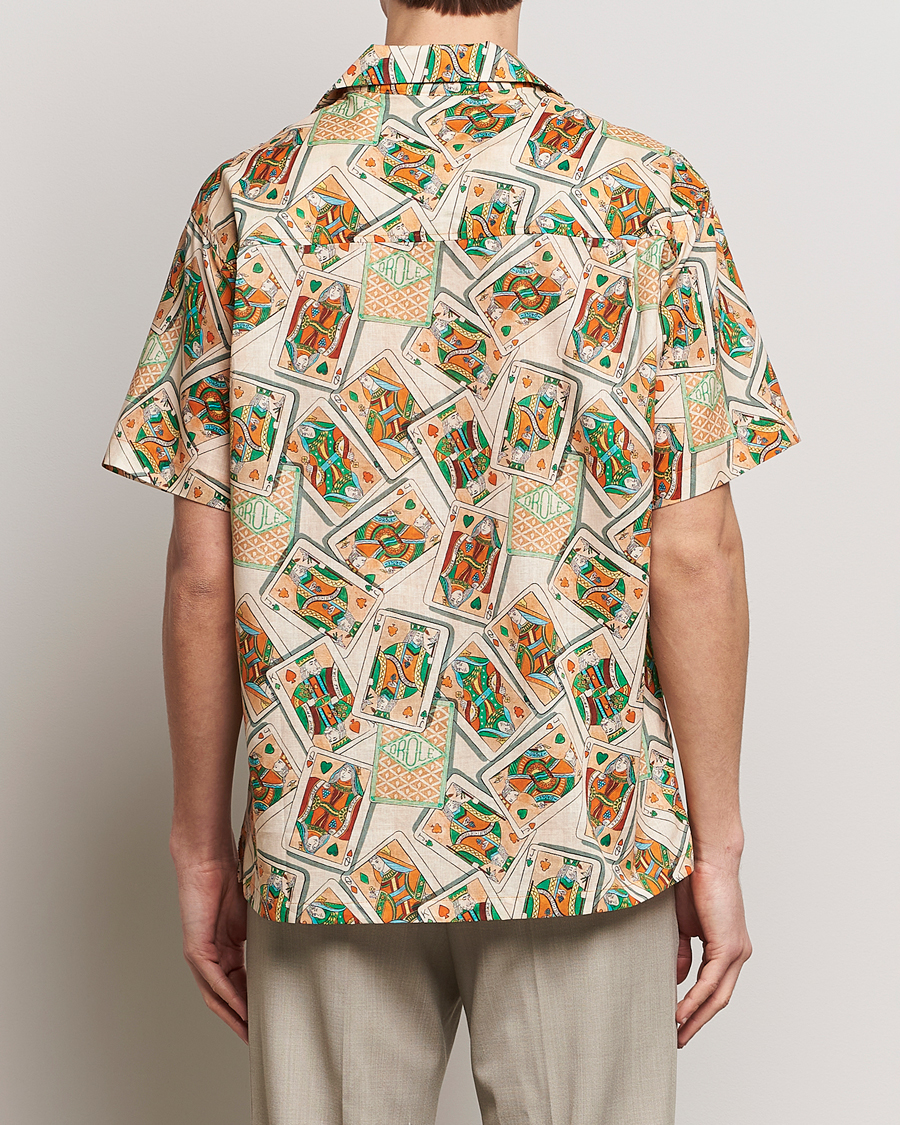 Men | Shirts | Drôle de Monsieur | Jeu De Cartes Camp Shirt Peach