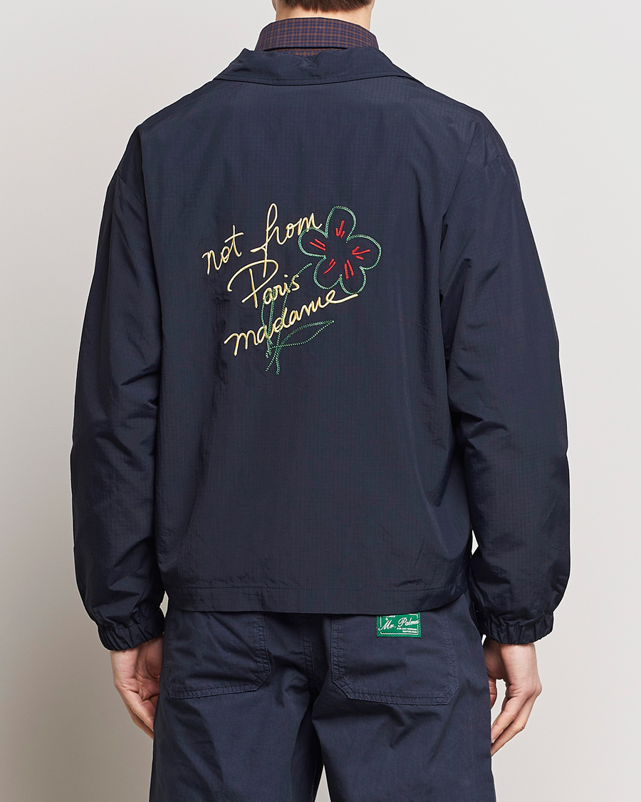 Men | Coats & Jackets | Drôle de Monsieur | La Veste Slogan Jacket Navy