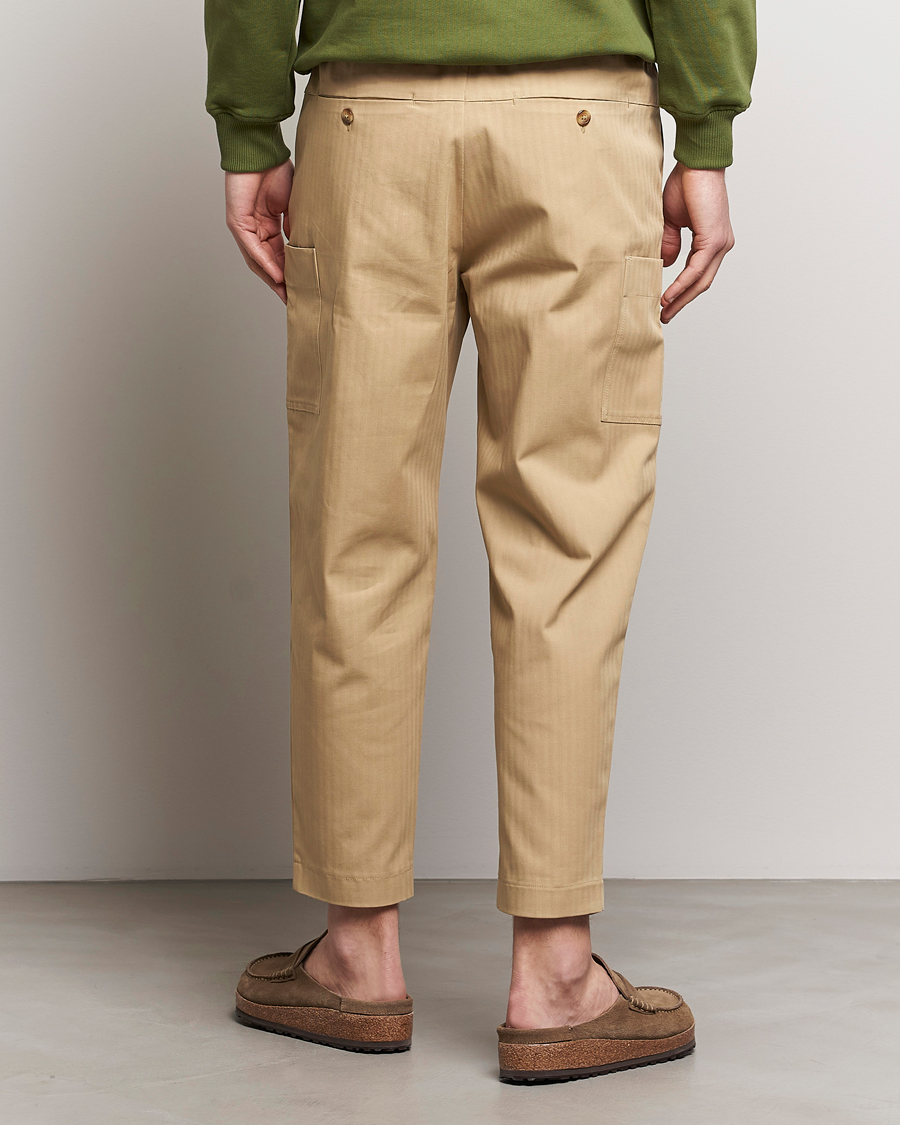 Men | Trousers | Drôle de Monsieur | Drawstring Pants Beige