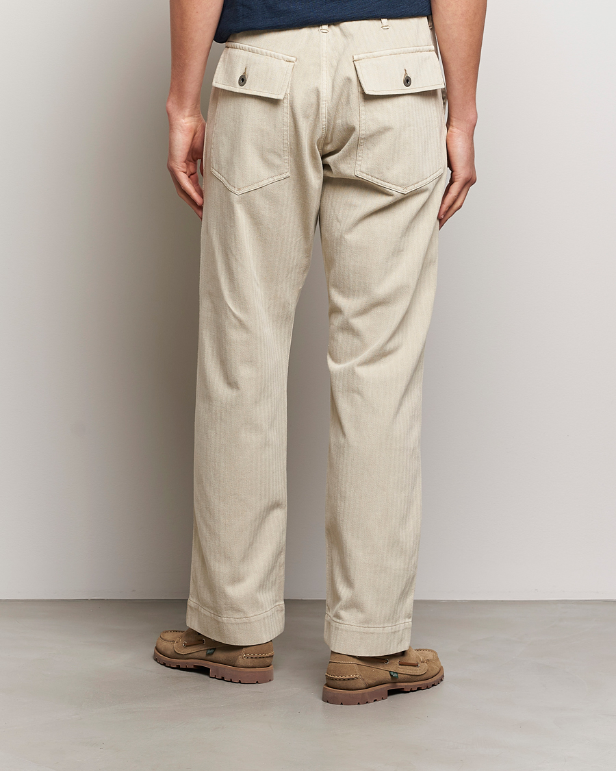 Men | Trousers | RRL | Wilton Herringbone Surplus Pants Off White