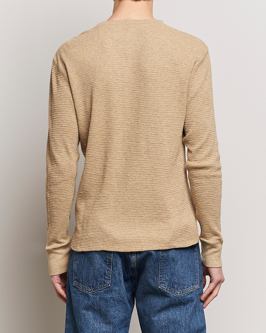 Men | Sweaters & Knitwear | RRL | Long Sleeve Henley Tan Heather