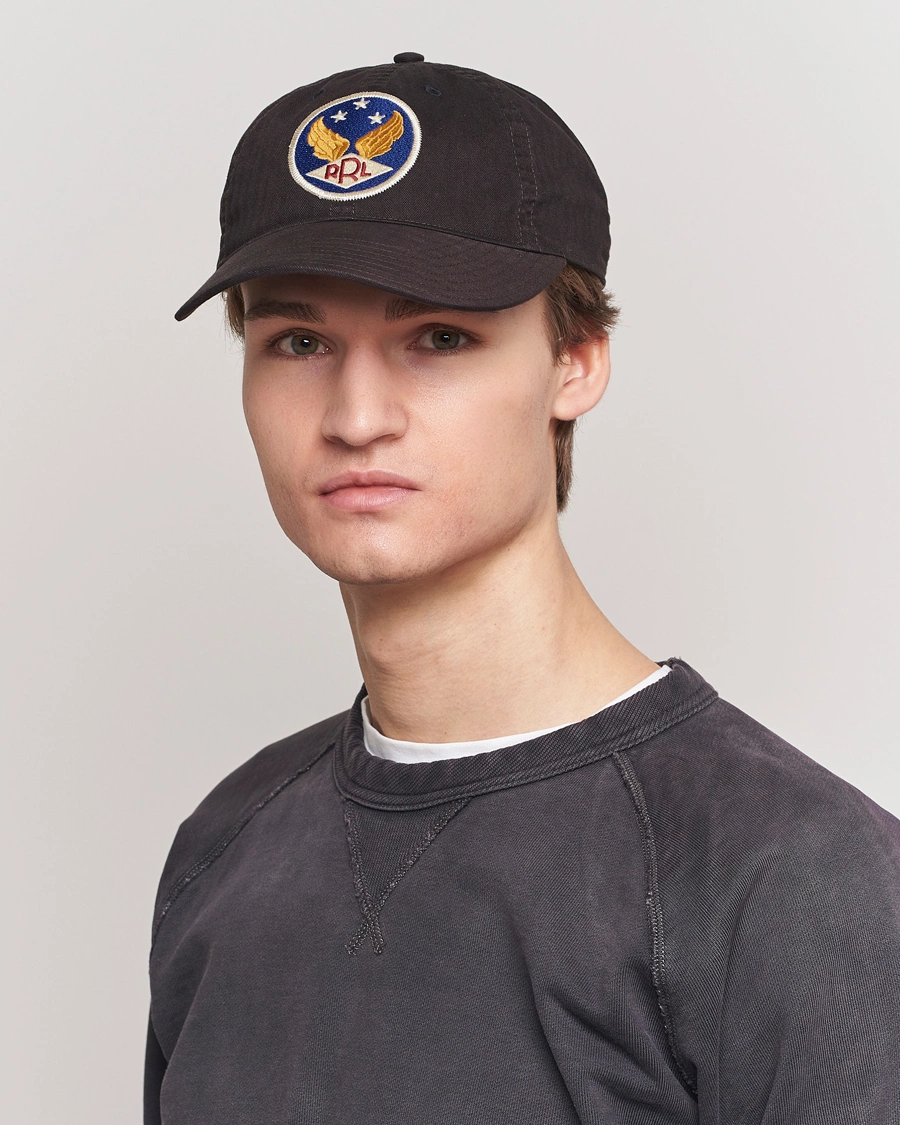 Men | Hats & Caps | RRL | Garment Dyed Ball Cap Black