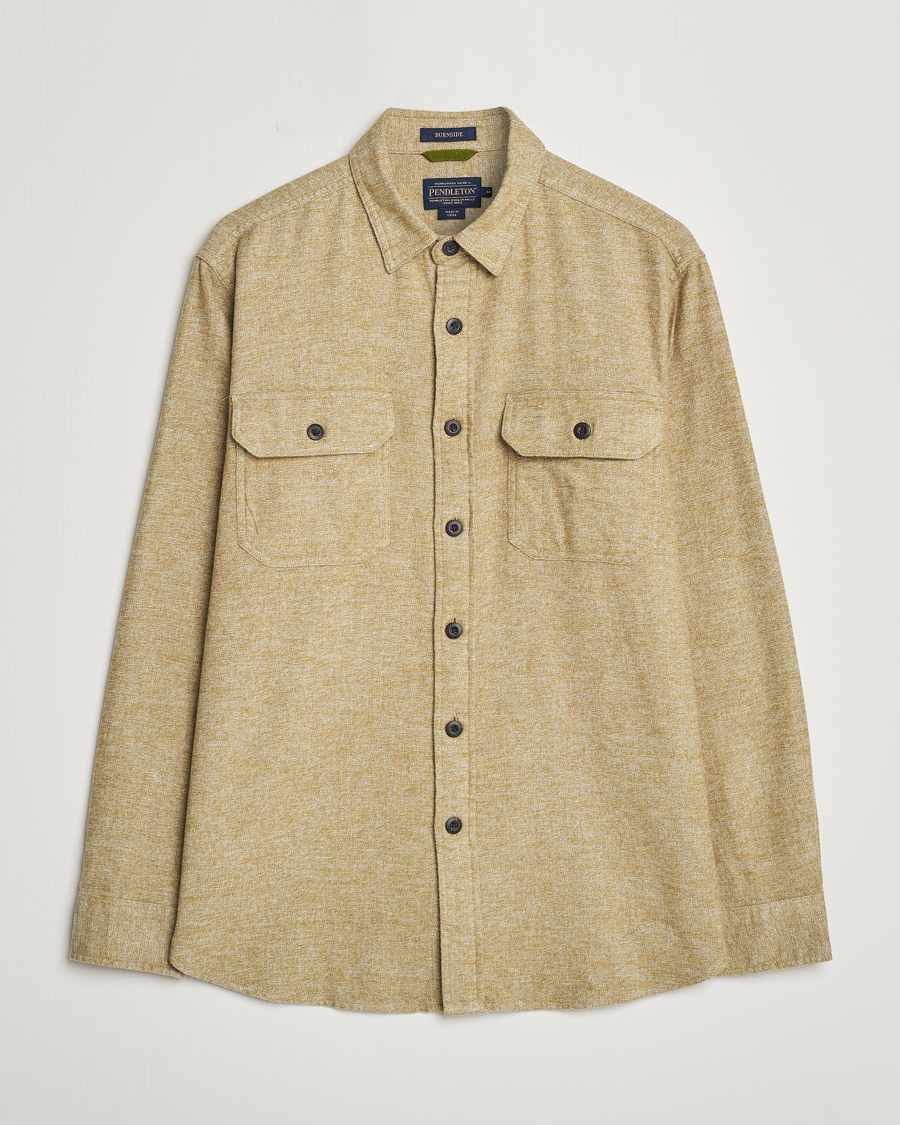 Men | Shirts | Pendleton | Burnside Flannel Shirt Olive