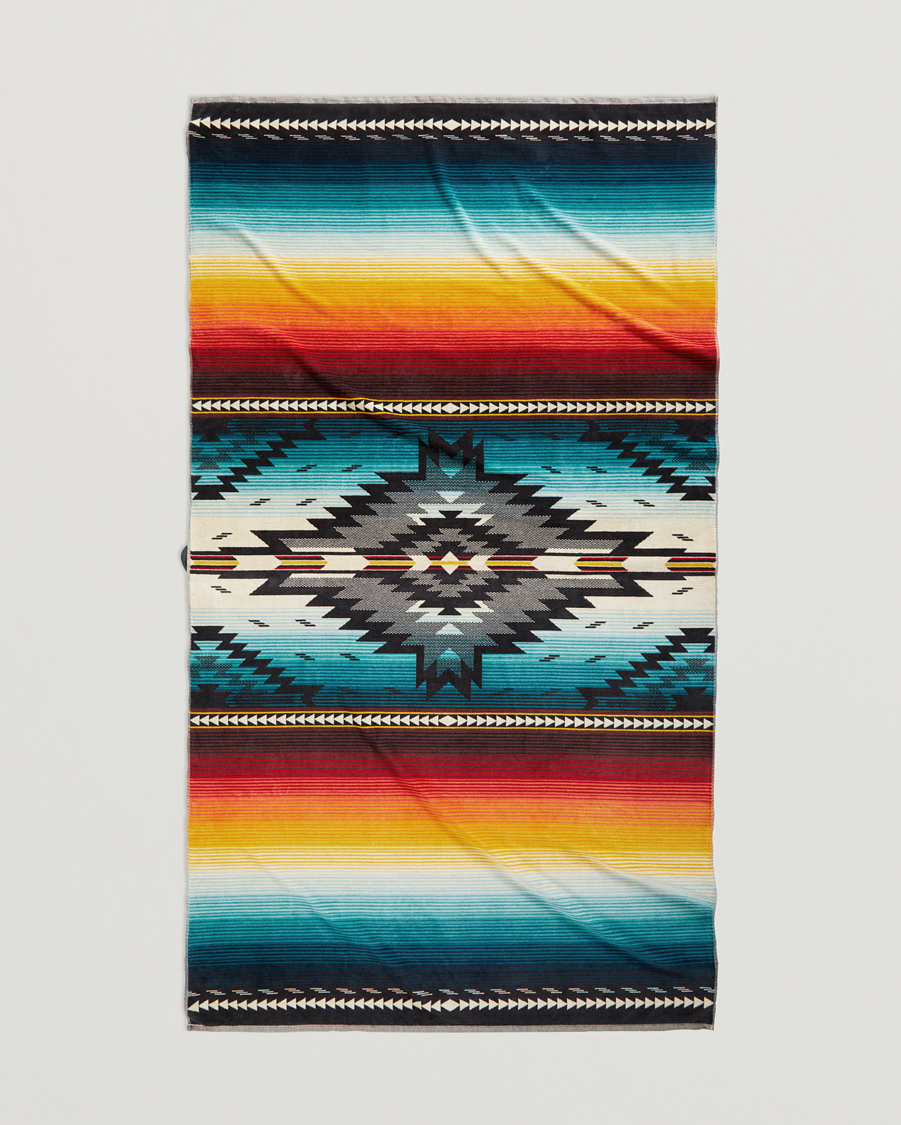 Men | Fabrics | Pendleton | Oversized Jacquard Spa Towel Saltillo Sunset