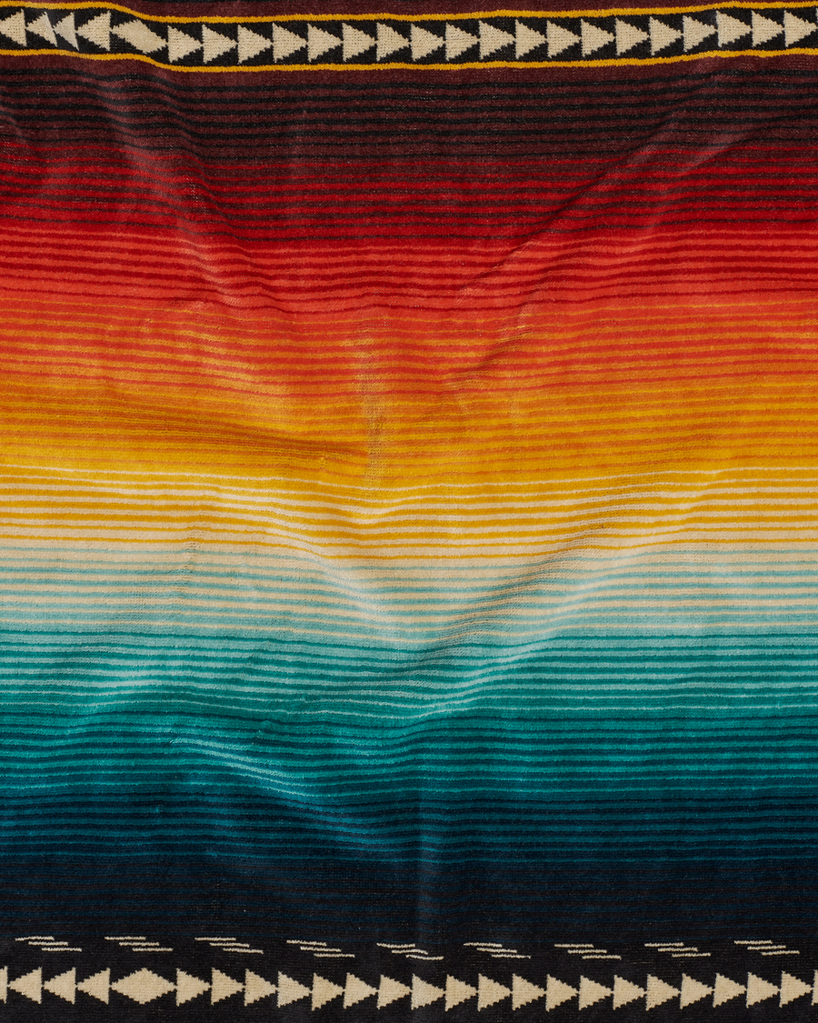 Men | Fabrics | Pendleton | Oversized Jacquard Spa Towel Saltillo Sunset