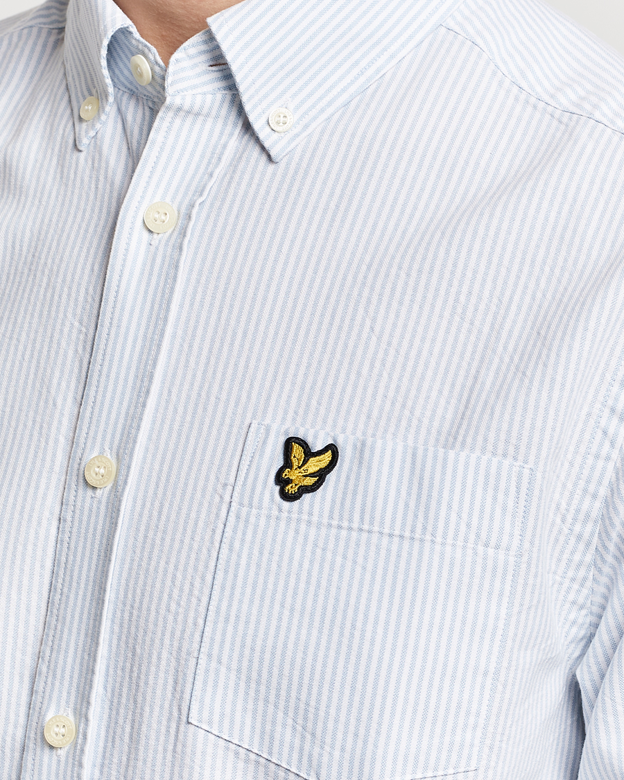 Men | Shirts | Lyle & Scott | Lightweight Oxford Striped Shirt Blue/White