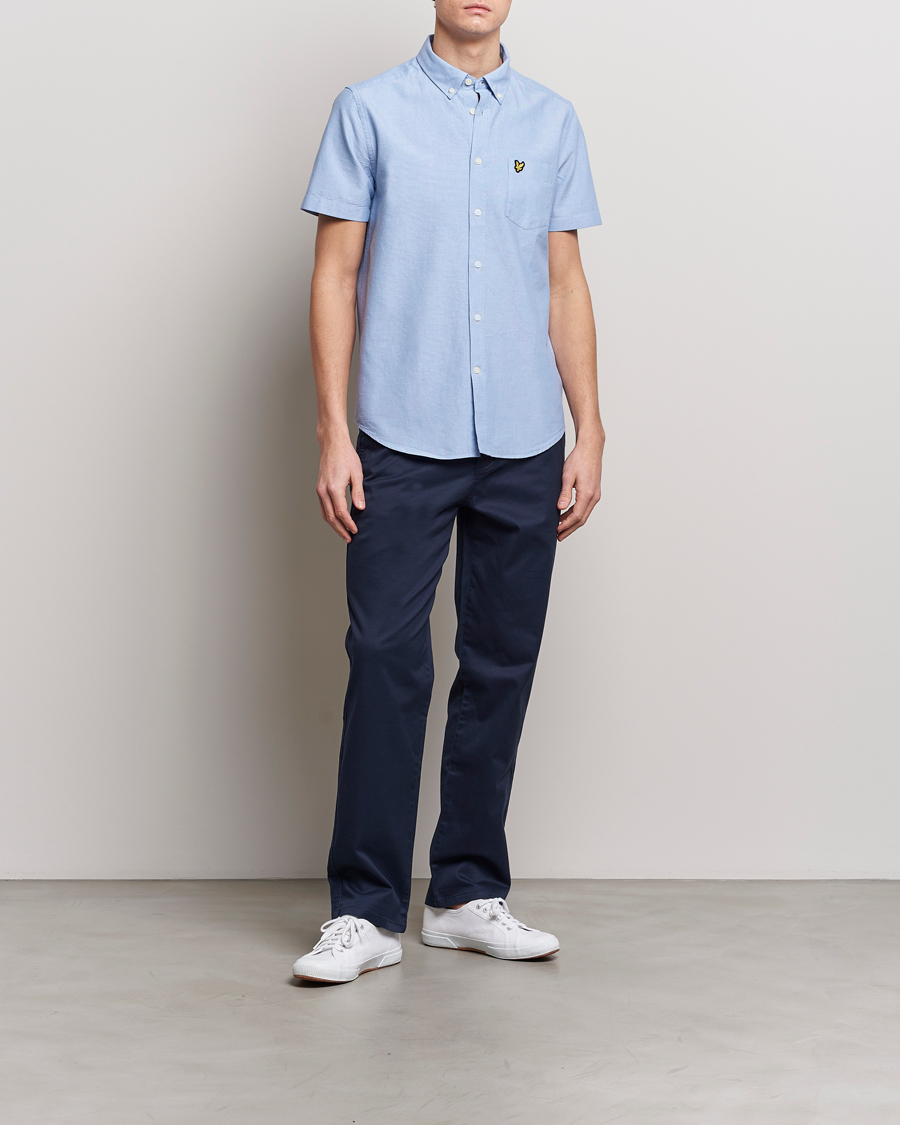 Men | Shirts | Lyle & Scott | Lightweight Oxford Short Sleeve Shirt Riviera