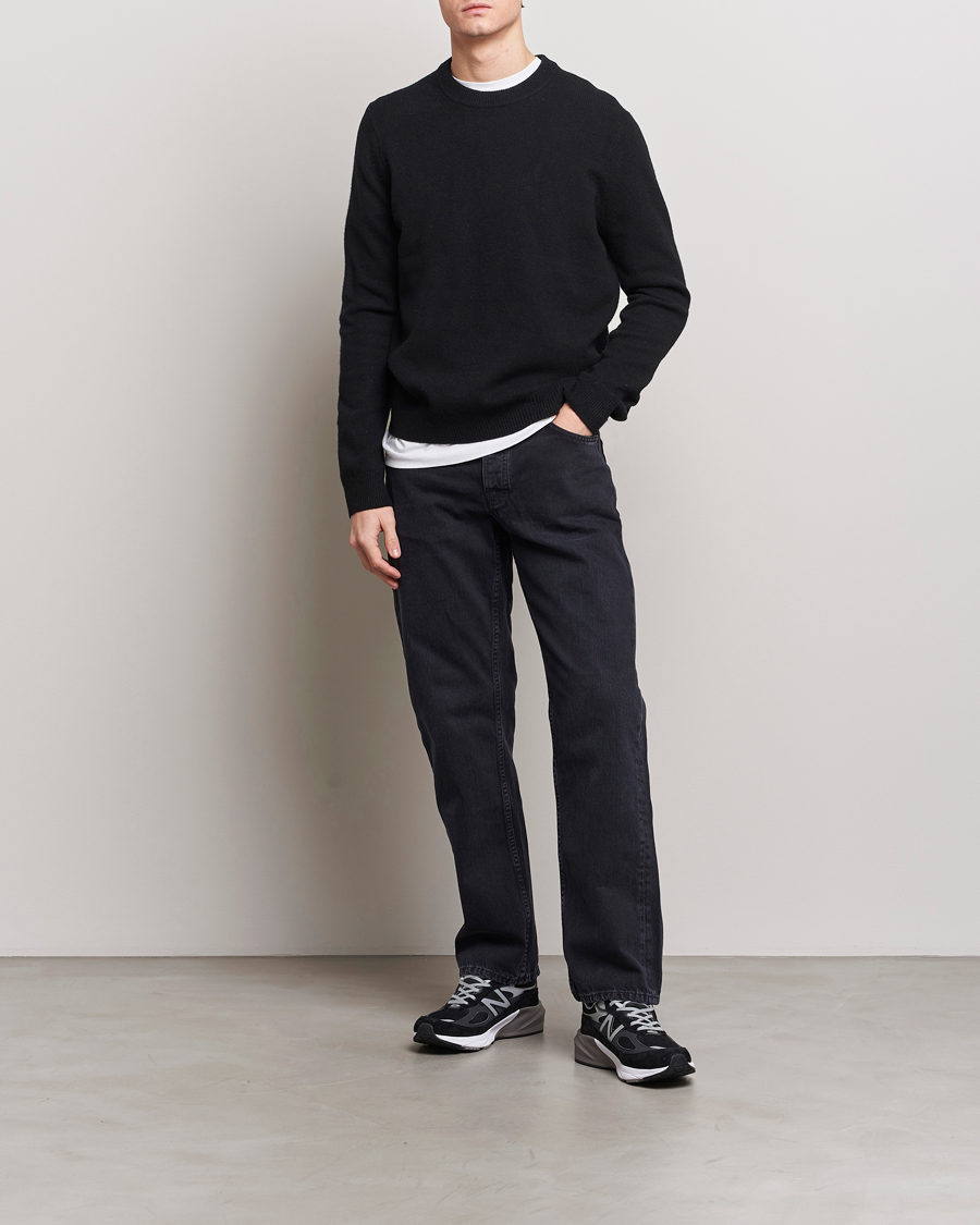 Men | Sweaters & Knitwear | Samsøe Samsøe | Isak Crew Neck Black