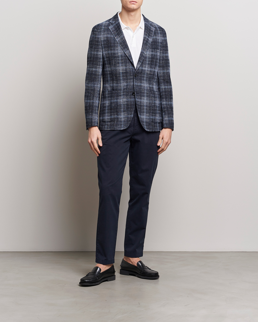 Men | Trousers | BOSS BLACK | Kaiton Cotton Pants Dark Blue