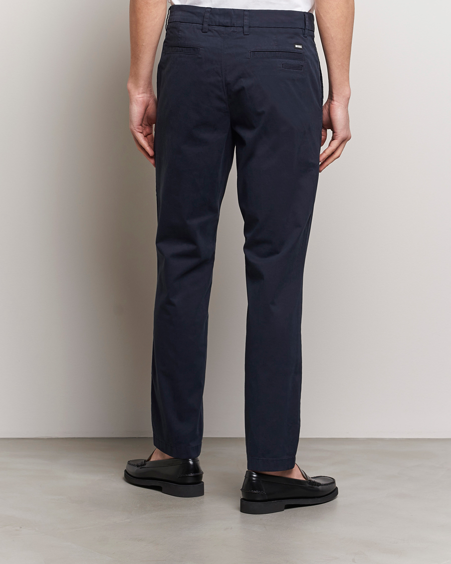 Men | Trousers | BOSS BLACK | Kaiton Cotton Pants Dark Blue