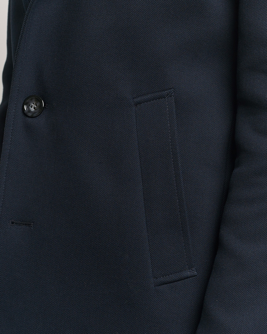 Men | Coats & Jackets | BOSS BLACK | Hyde Cotton Coat Dark Blue