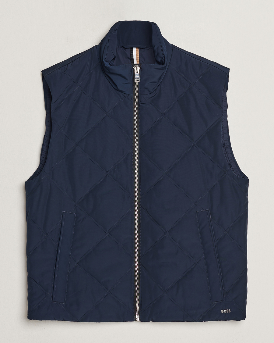 Men | Coats & Jackets | BOSS BLACK | Crebo Vest Dark Blue