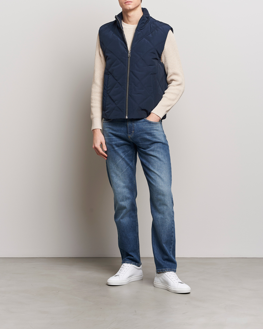 Men | Coats & Jackets | BOSS BLACK | Crebo Vest Dark Blue