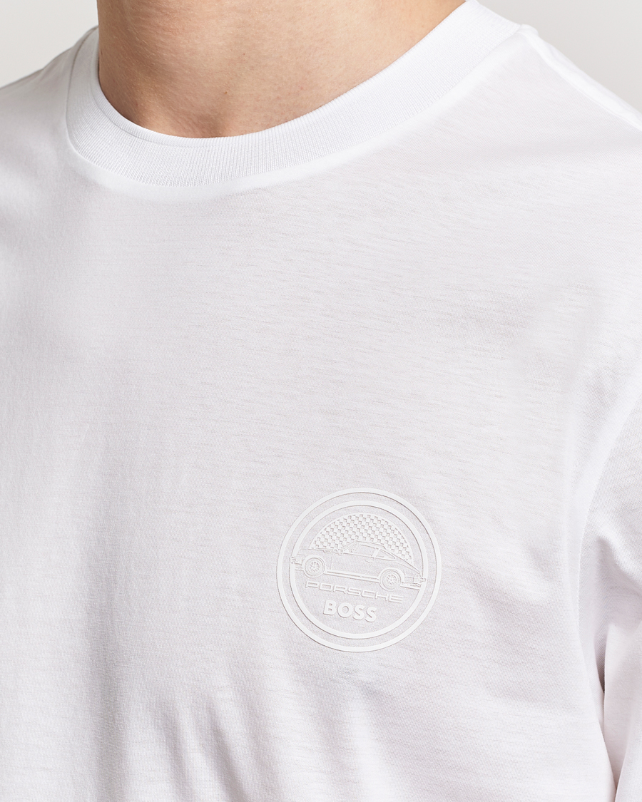 Men | T-Shirts | BOSS BLACK | Porsche Thompson T-Shirt White