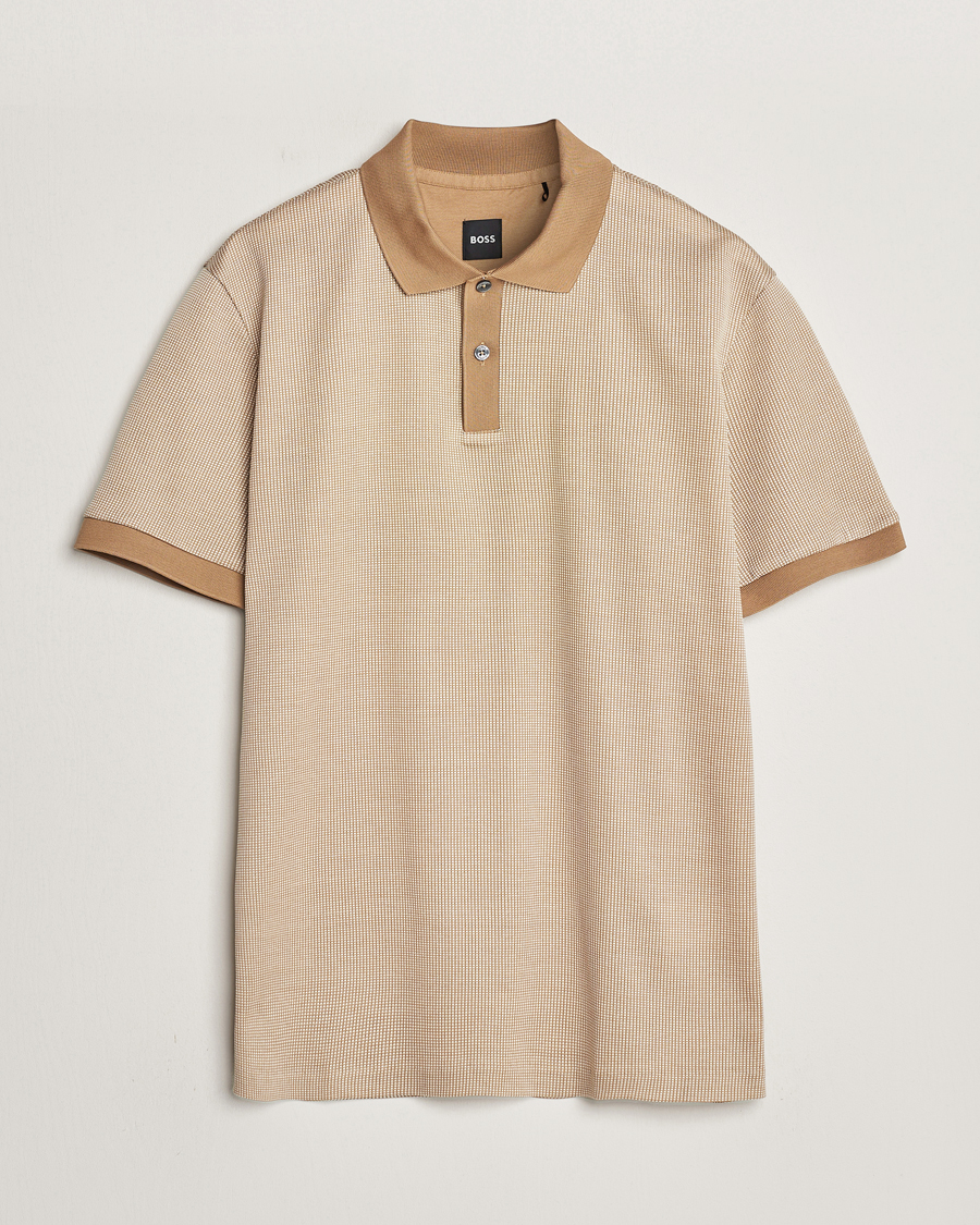 Men | Polo Shirts | BOSS BLACK | Parlay Jersey Piké Medium Beige
