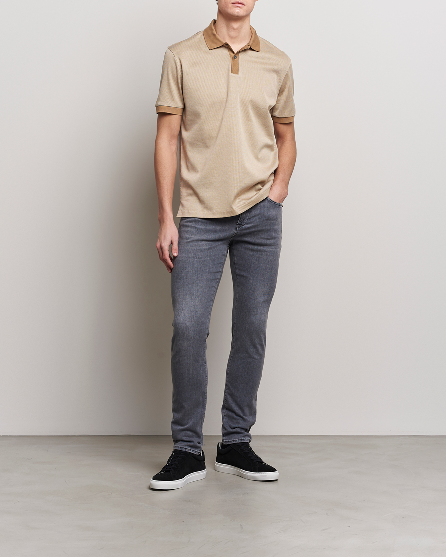 Men | Polo Shirts | BOSS BLACK | Parlay Jersey Piké Medium Beige