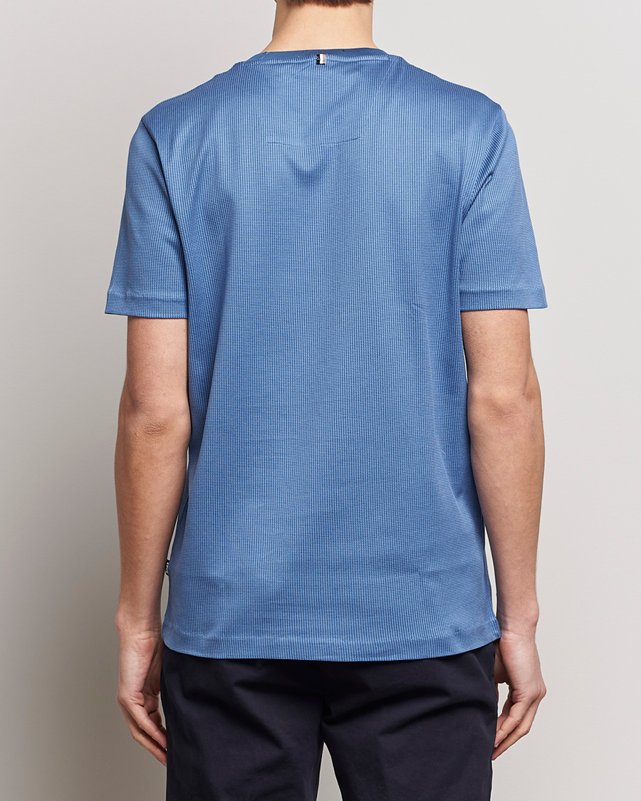 Men | T-Shirts | BOSS BLACK | Tiburt Crew Neck T-Shirt Open Blue